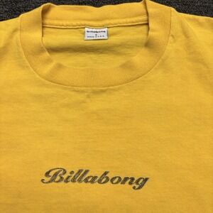 VTG Billabong Shirt Men Small Center Logo Made In USA 100% Cotton Surfer